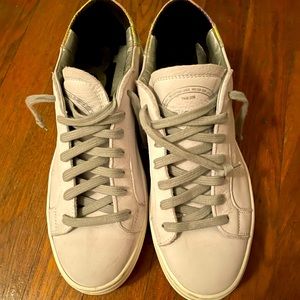 Amazing Iridescent P448 platform sneakers!